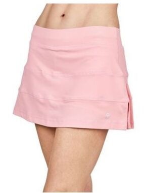 SOFIBELLA ATHLETIC SKORT TENNIS SKIRT BUBBLE GUM PINK WOMEN LARGE ACTIVEWEAR